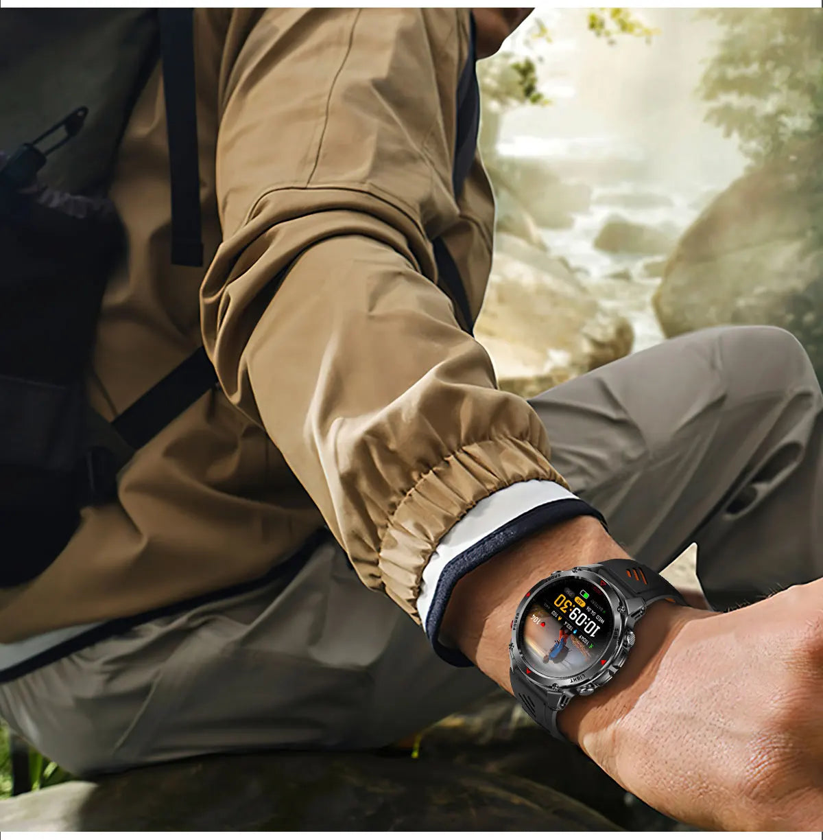 2025 New Professional GPS Sports Smart Watch Outdoor RIDE Run GPS track Swim Watchs Compass Altimeter 3ATM Sports Bracelets Men