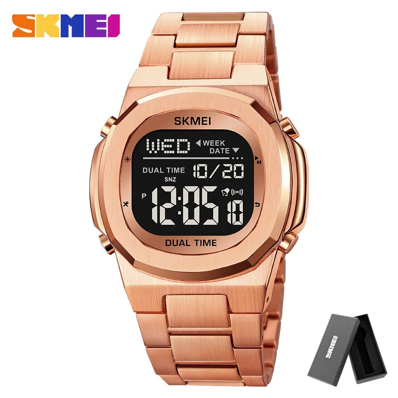 SKMEI 2004 Alarm Date Clock  relojes para hombre Glow Stop Watch Multifunction Mens Waterproof Electronic Sport Watch Wristwatch