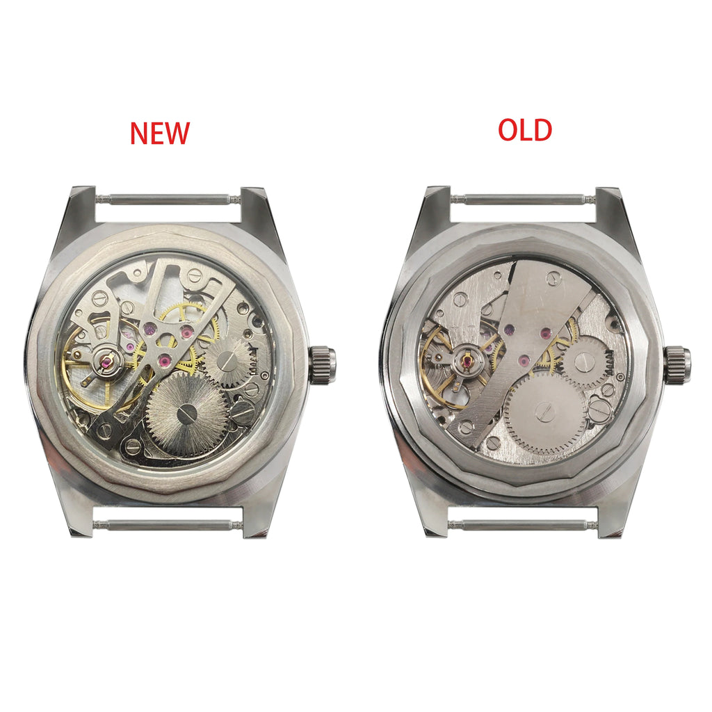 Shanghai 36MM Hand-Wind Mechanical Watch 7120 Waterproof Bauhaus Design Watch for Men wholesale