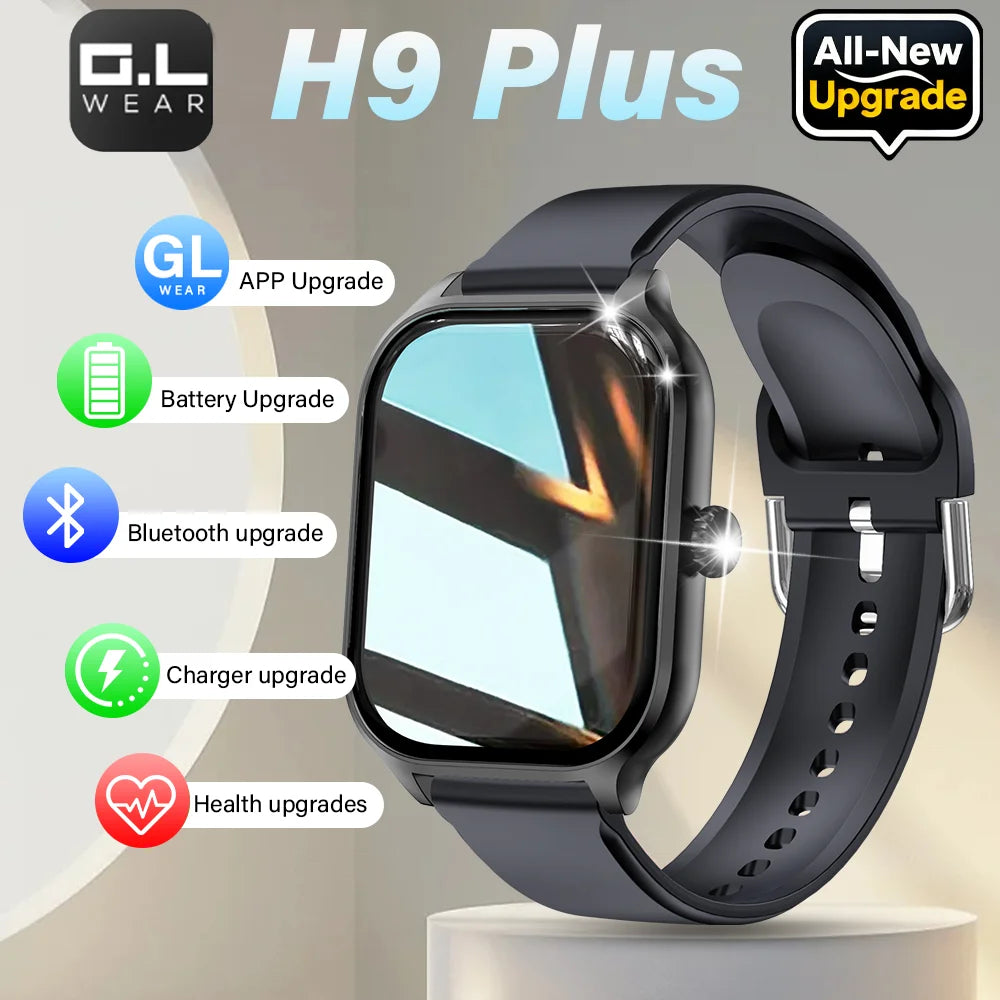LAXASFIT H9 Smart Watch Dialing Answering Calls Exercise Tracking Heart Rate Sleep Monitor Bluetooth Smartwatch Man Woman Gift