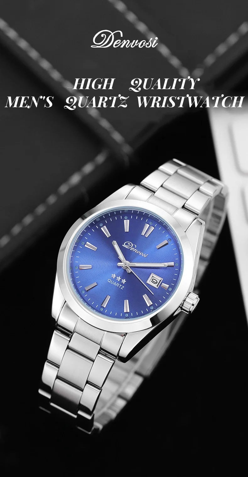 Denvosi Simple fashion casual men's waterproof luminous quartz watch