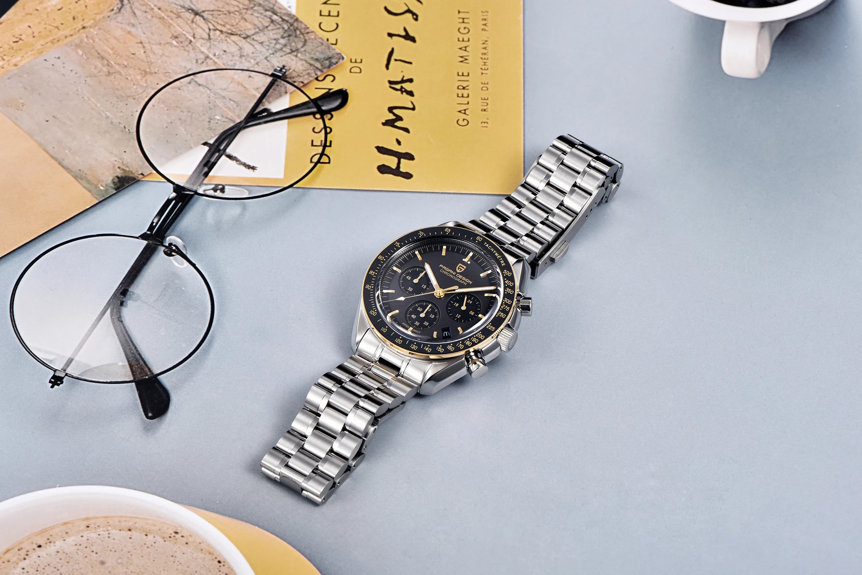 2026 New PAGANI DESIGN Moon V6 Men's Watches Luxury Quartz Watch For Man Chronograph VK63 Men Gift AR Sapphire Mirror Luminous