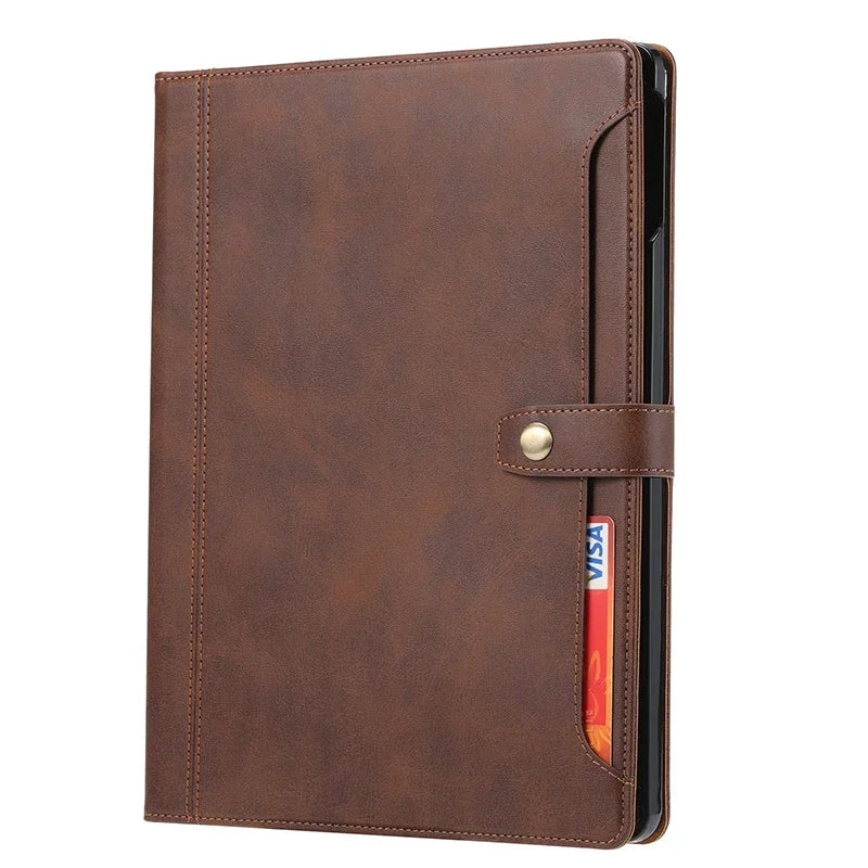 Luxury Flip Leather Book Case For iPad Pro 13 Pro 11 Air 11 Air 13 2024 Mini 7 6 Pro 12.9 Air 4 10.9 Cards Wallet Stands Cover