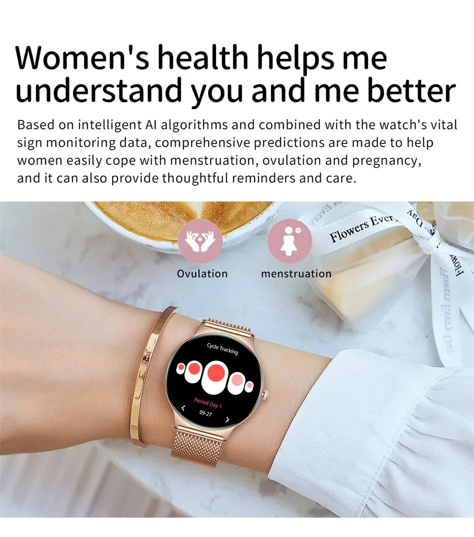 2026 New 7.9MM Ultra Thin Smart Watch Women Screen Always Display Time Sports Bracelet Bluetooth Call Fashion Smartwatches ios