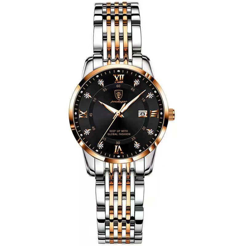 POEDAGAR Luxury Woman Watch Waterproof Stainless Steel Luminous Date Ladies Watch Fashion Simple Casual Women’s Quartz Watches