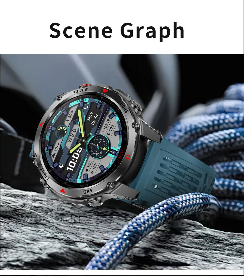 2025 New Professional GPS Sports Smart Watch Outdoor RIDE Run GPS track Swim Watchs Compass Altimeter 3ATM Sports Bracelets Men