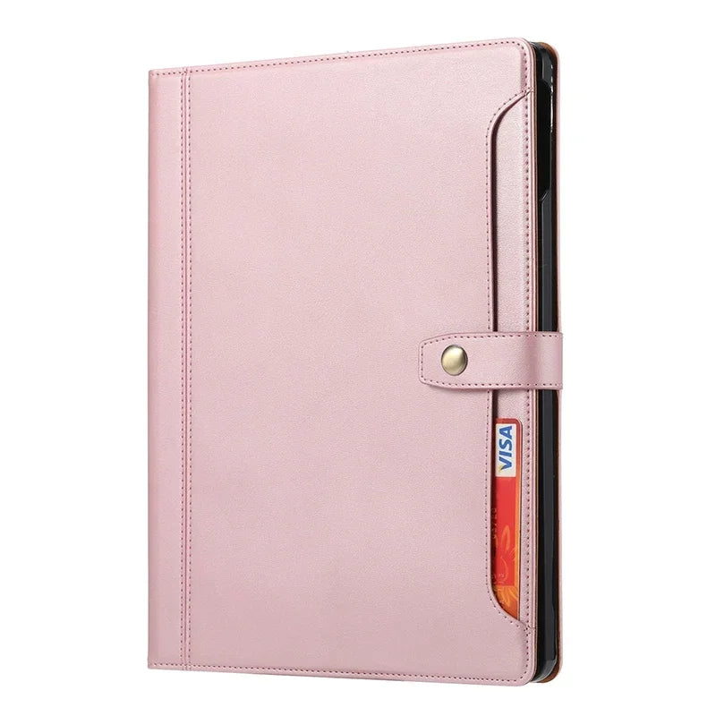 Luxury Flip Leather Book Case For iPad Pro 13 Pro 11 Air 11 Air 13 2024 Mini 7 6 Pro 12.9 Air 4 10.9 Cards Wallet Stands Cover