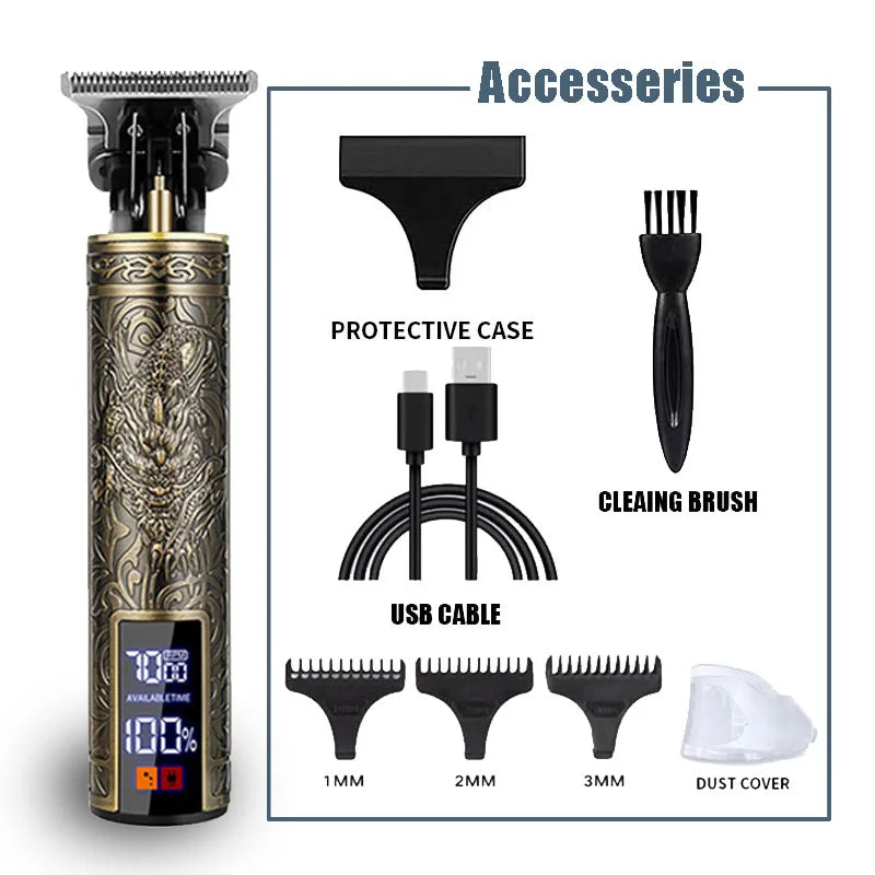 T9 Professional Hair Clipper/Accessories for Men | USB Fast Charging | Beard/Body/Hair Trimmer | Precision Electric Shaver | Barber us