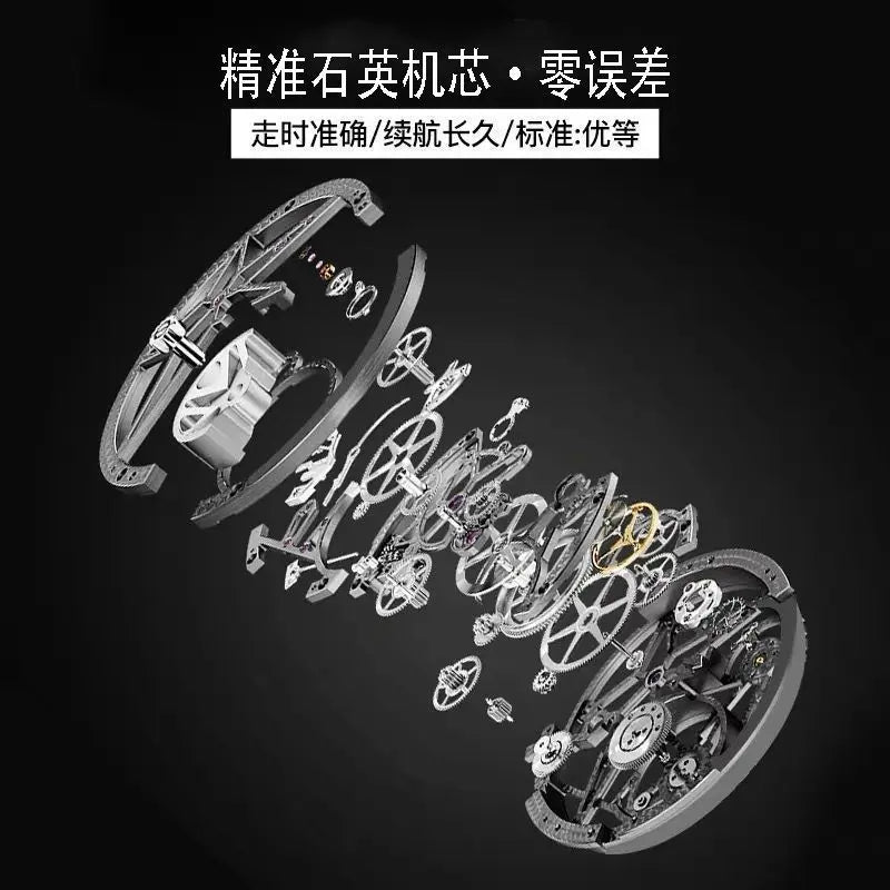 Luxury Business Men's Quartz Watch Top Brand Waterproof Leather Strap Handsome Wristwatch for Men 2025 New Model