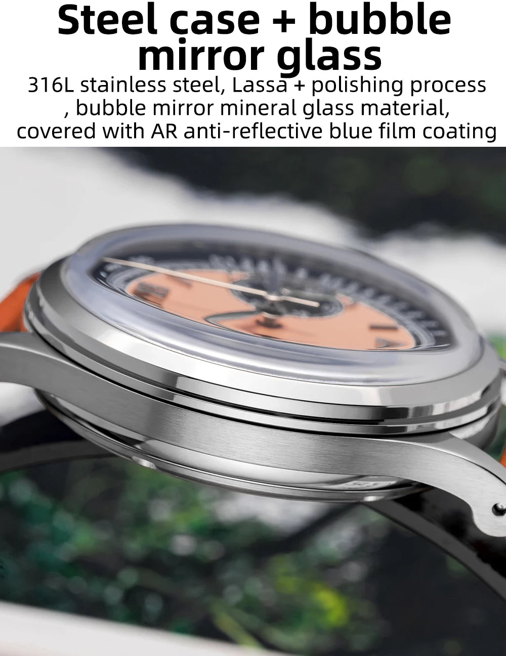 ADDIESDIVE AD2037 VK64 Multifunctional Chronograph Watch 10Bar Waterproof Mens Leather Watch Quartz Watches Reloj Hombre