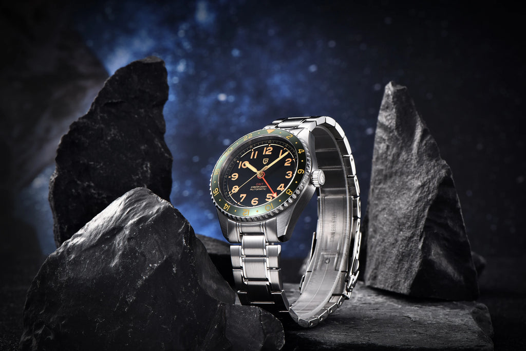 PAGANI DESIGN PD1784 Men’s GMT Automatic Mechanical Watch DG5833 Stainless Steel Sapphire Crystal Waterproof Local Delivery