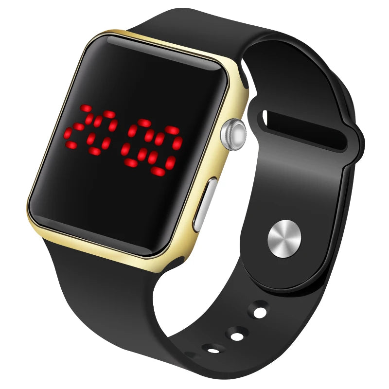 Simple Fashion  Men's LED Watches  Male Clock Designer Men's Silicone Electronic Digital Quartz-watch Relogio Masculino