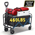 Cart Folding us Heavy Duty Foldable Trolley All Terrain Pet Cart With Aluminum Frame Large Wheels For Camping Shopping