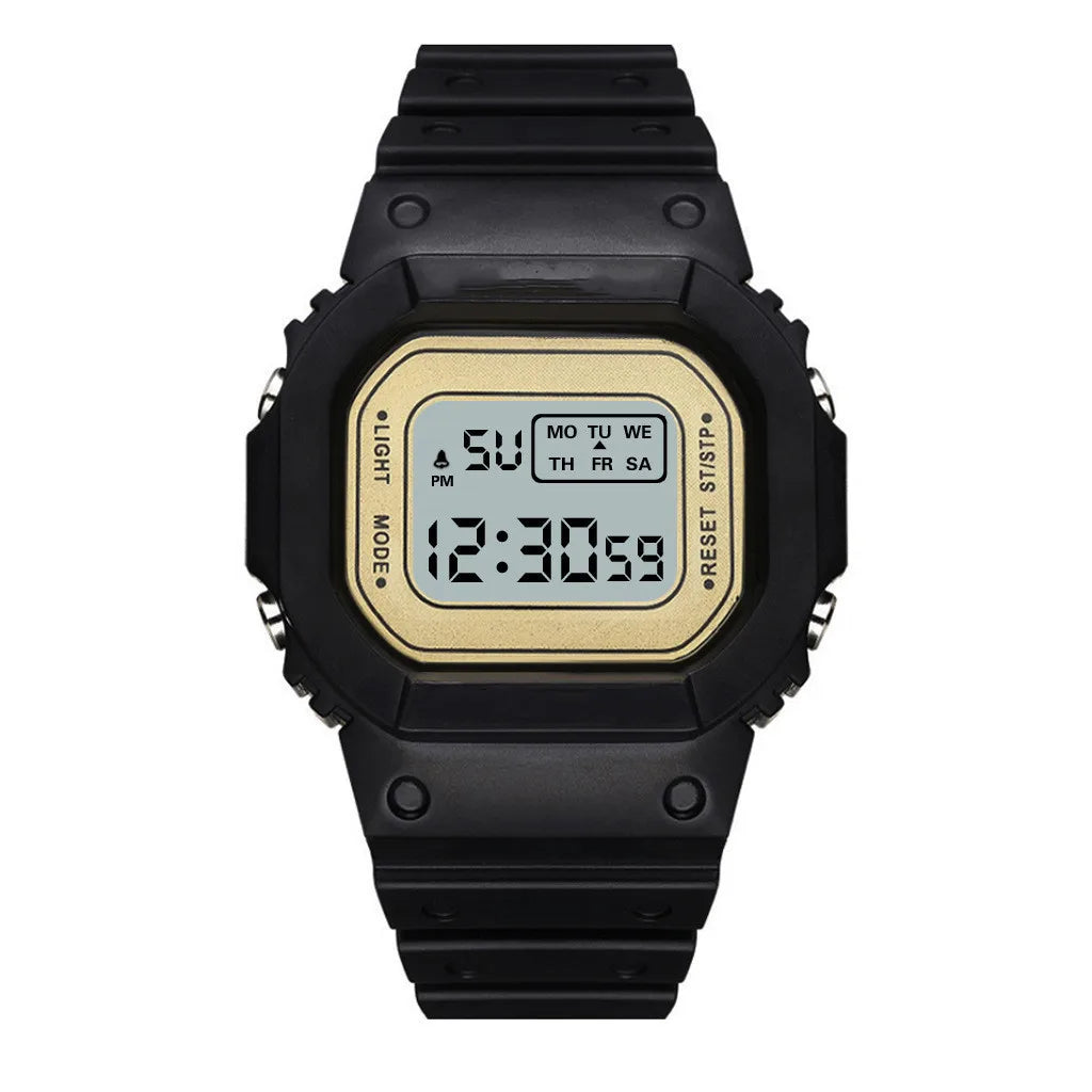 UTHAI CE117 Sports Electronic Watch Unisex Square Watches students Digital Wristwatch Waterproof Clock Bracelet For LED