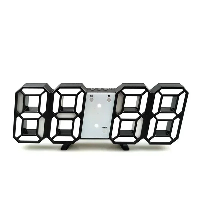 Digital Desktop Clock Wall-mounted Decorative Electronic Desk Clock With Adjustable Luminous Mode Digital Alarm Clocks Table Led