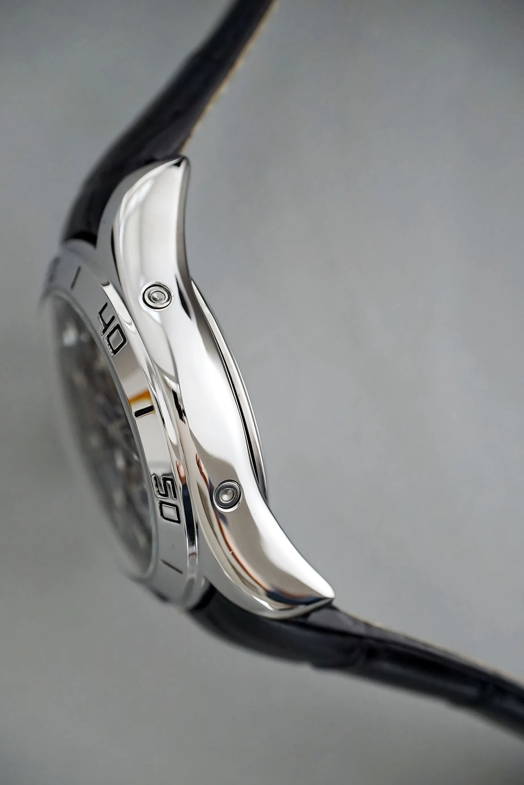 CASENO brand bubble perpetual calendar fully automatic tourbillon large dial mechanical watch belt watch -58284G