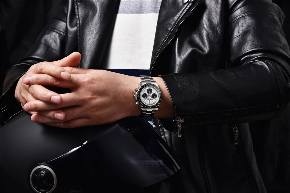 PAGANI DESIGN 2026 New Men Watches Luxury Quartz Watch For Men 100M Waterproof Sports Chronograph Wristwatch for Men gift