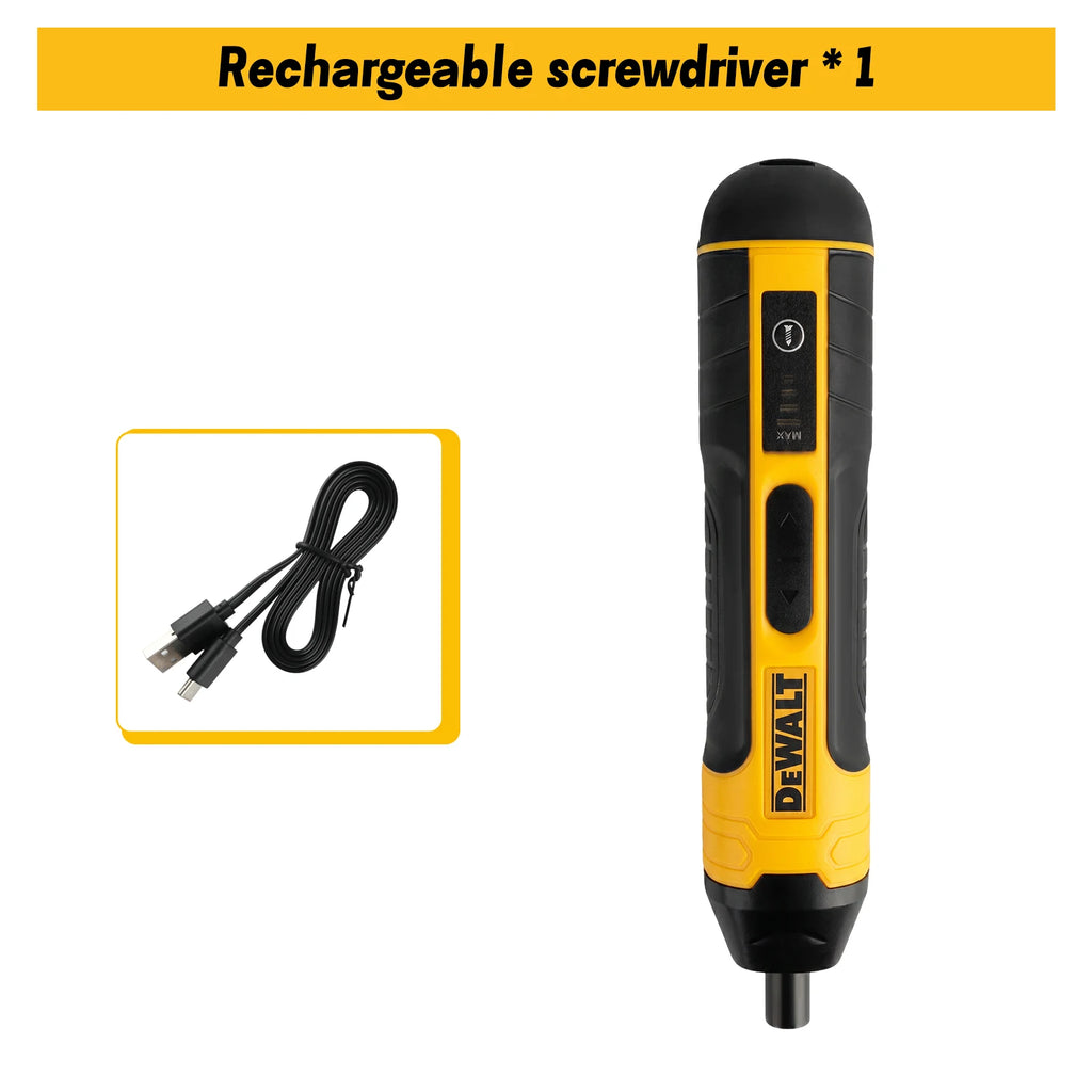 Dewalt us Cordless Electric Screwdriver | 3.6V 5N.m Torque | 1/4" Chuck | 1300mAh Li - ion Battery