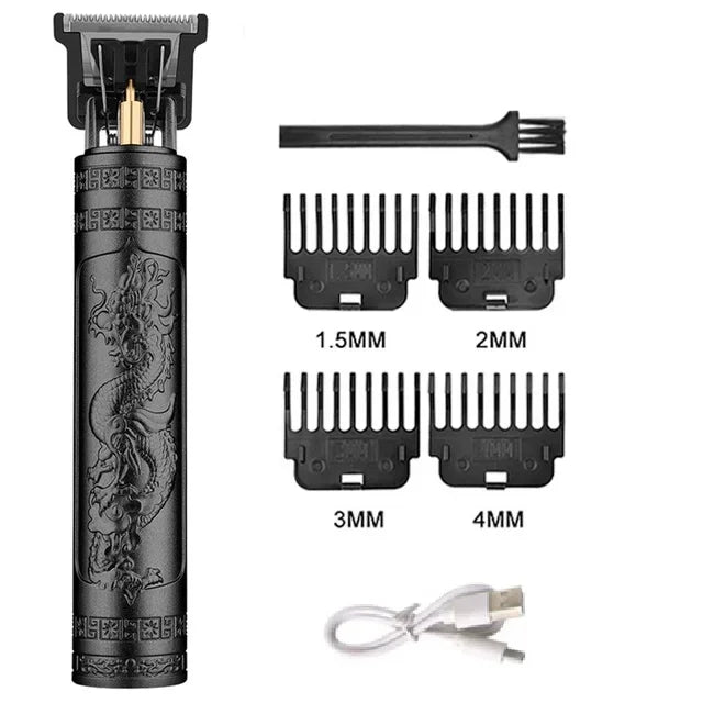 T9 Vintage Men's Electric Hair Clipper Beard Trimmer/Rechargeable Hair Cutting Machine With Nose Hair Trimmer Kit Boyfriend Gift. Barber us