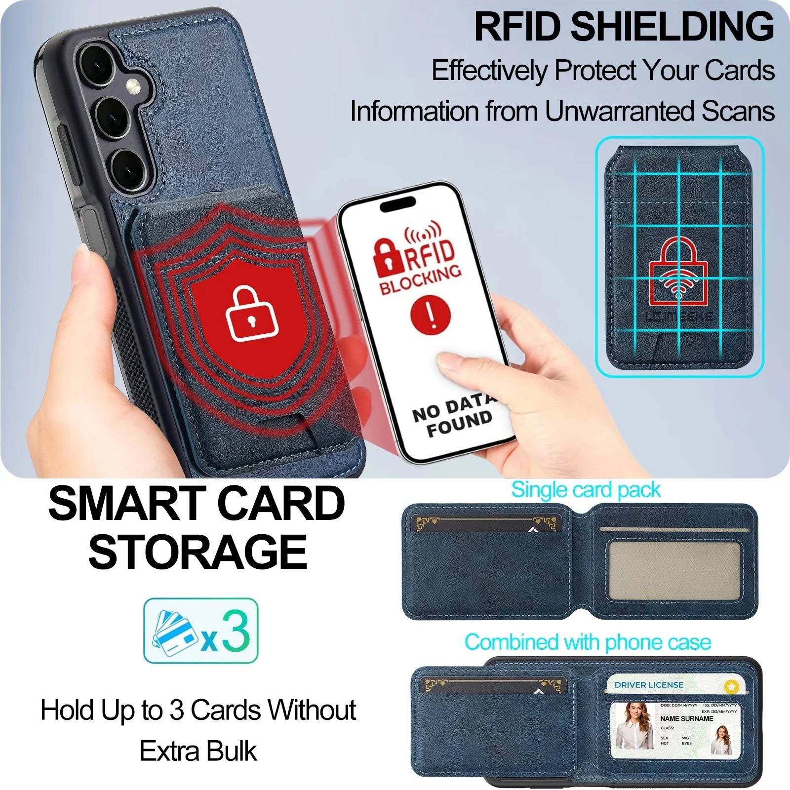 Detachable Leather Case For Samsung Galaxy S26 S25 Ultra S24 Plus S22 S21 FE A55 A35 A16 A36 A56 A15 A14 Card Wallet Phone Bag