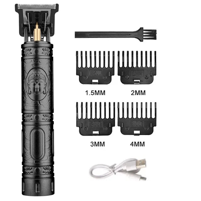 T9 Vintage Men's Electric Hair Clipper Beard Trimmer/Rechargeable Hair Cutting Machine With Nose Hair Trimmer Kit Boyfriend Gift. Barber us